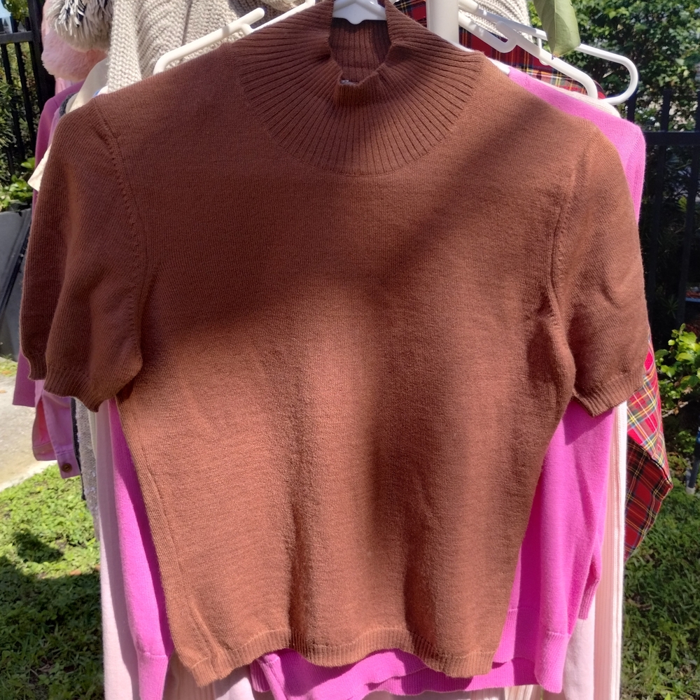 Stefanel Brown Turtleneck Sweater